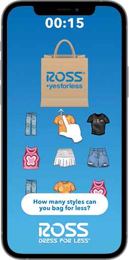 iPhone playing Ross Collector Game