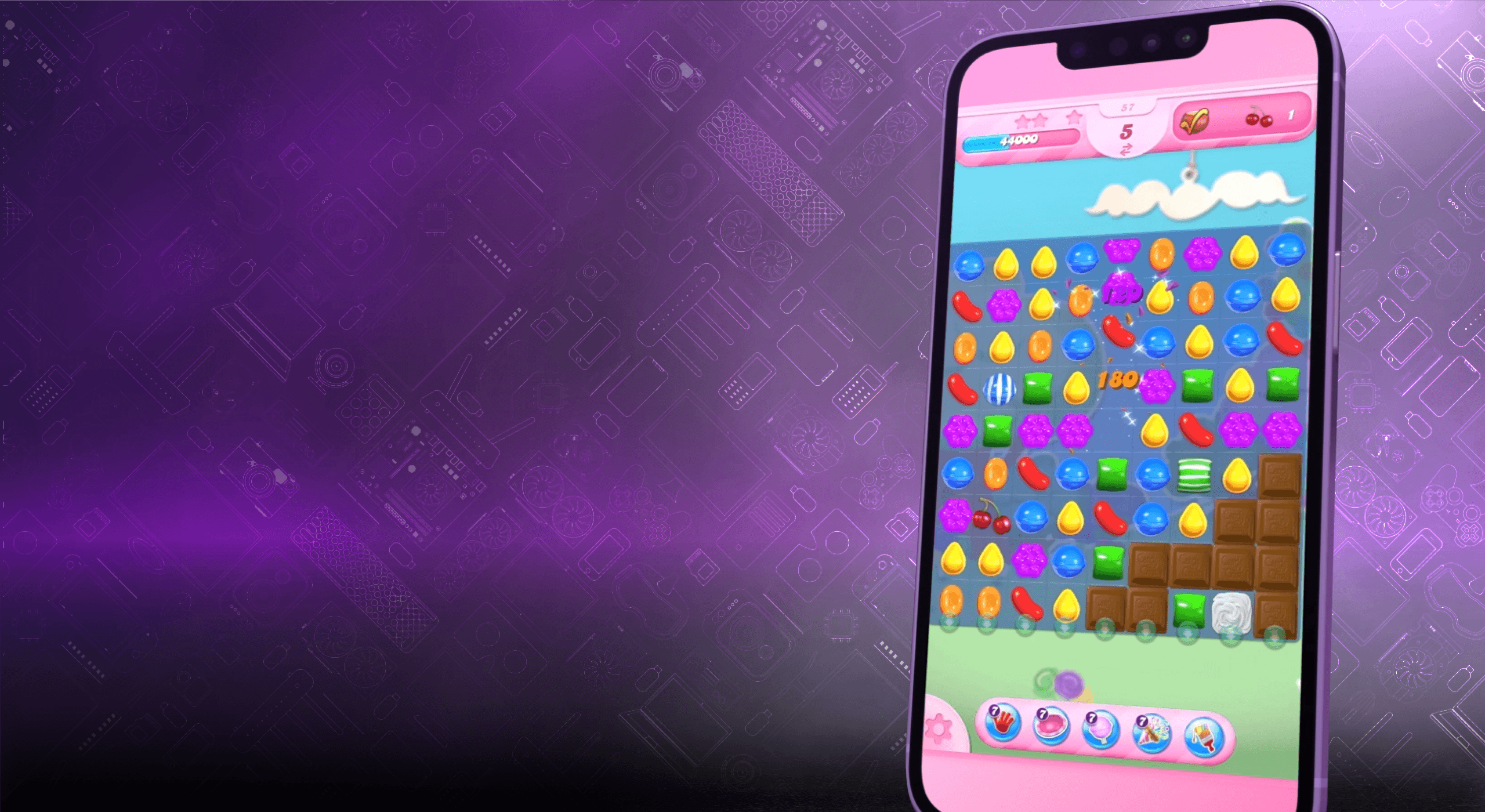 New Research Image - Phone with Candy Crush Saga