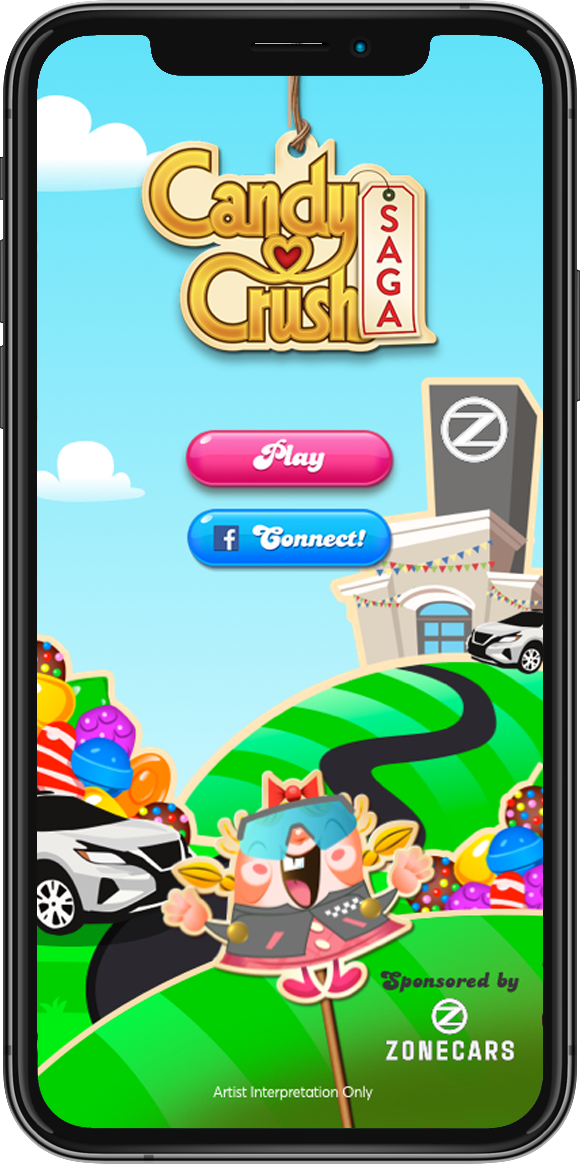 Candy Crush mobile game Integrated Advertising 