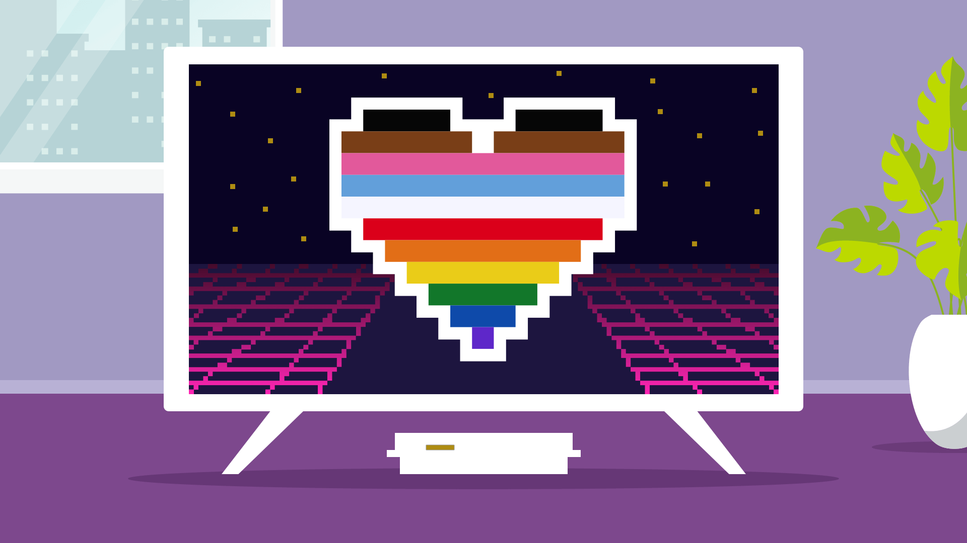 LGBTQIA heart illustration